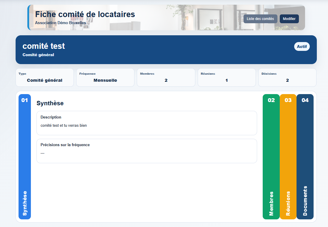 Comité de locataires dans Milo