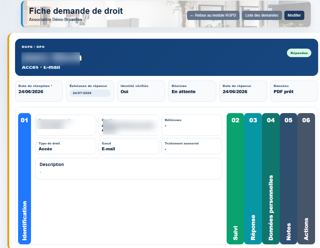 Répondre avec traçabilité