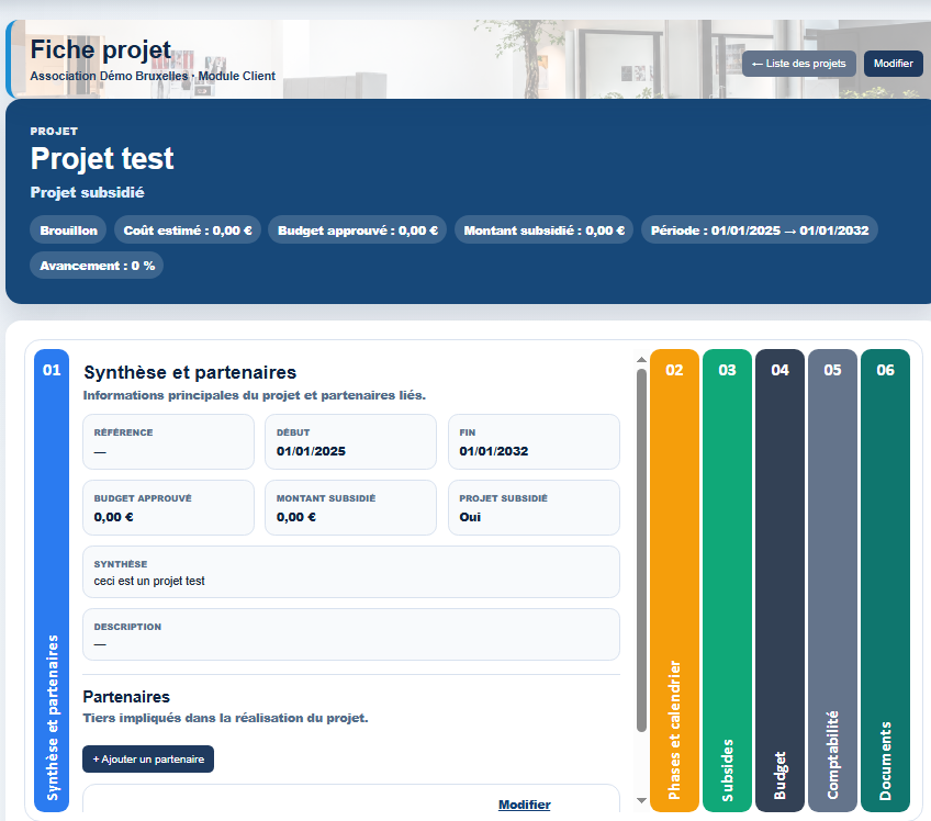 Fiche projet