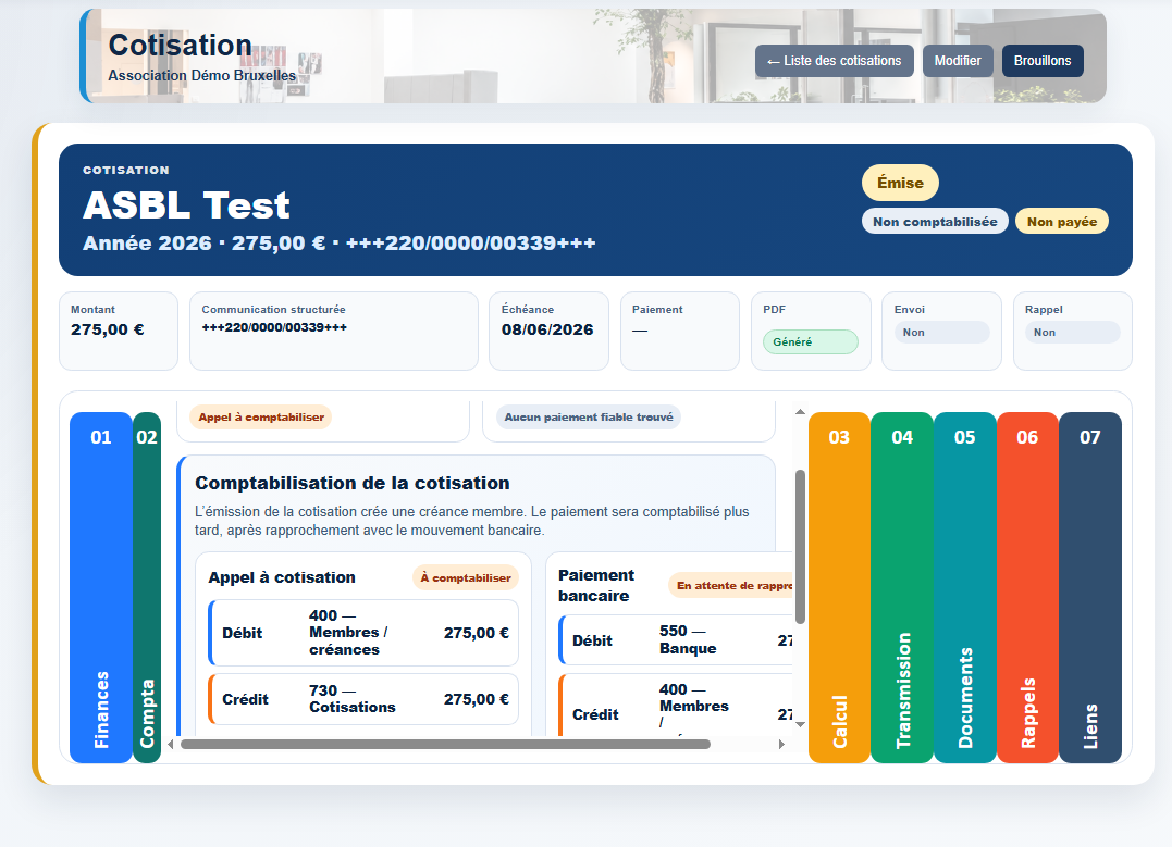 La comptabilité se prépare automatiquement