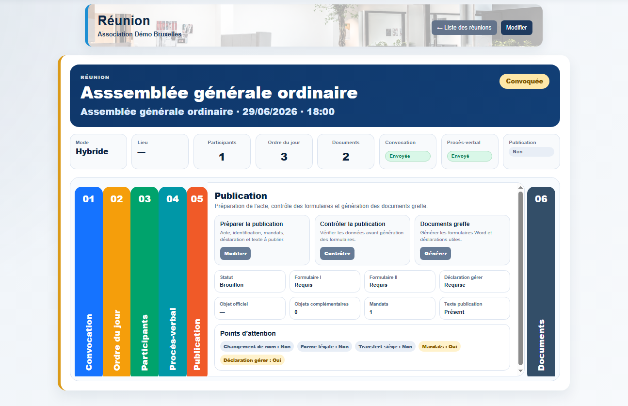 Préparer les documents greffe