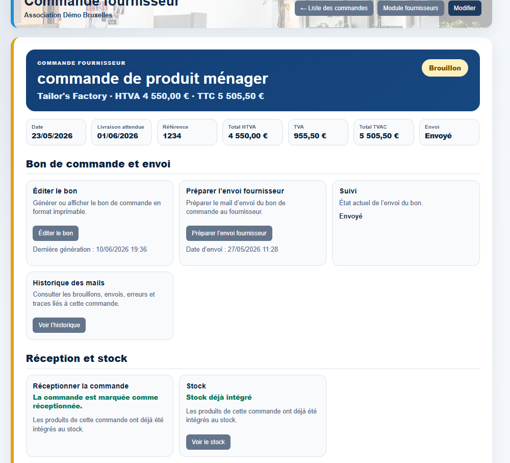 Bon de commande